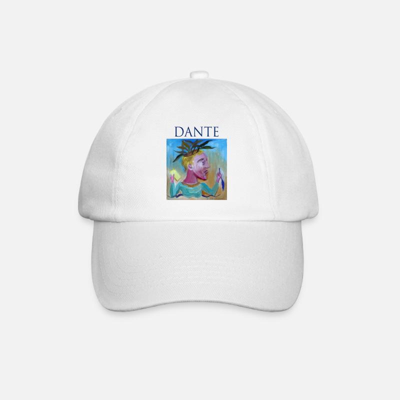 Dante Alighieri - Baseballkappe - Weiß/Weiß