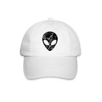 Risse Kopf Alien - Baseballkappe - Weiß/Weiß - Vorne