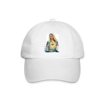 Holly Mary Maria Madonna Mariana Jungfrau Maria - Baseballkappe - Weiß/Weiß - Vorne