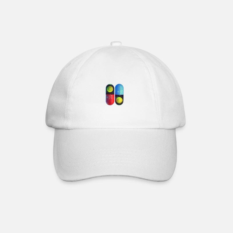 matrix nirvana - Baseball Cap - white/white