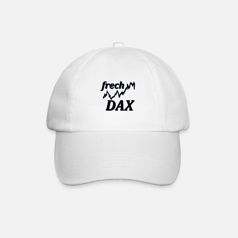 frech DAX deutscher aktien index - Baseballkappe - Weiß/Weiß