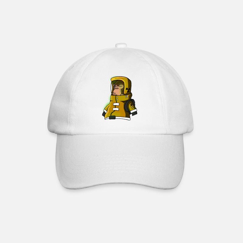 Monkeysta - Baseballkappe - Weiß/Weiß