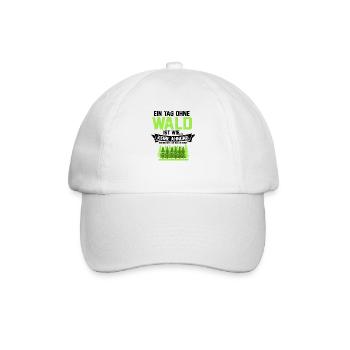 Ein Tag ohne Wald ist wie woher soll ich das wisse - Baseballkappe - Weiß/Weiß - Vorne