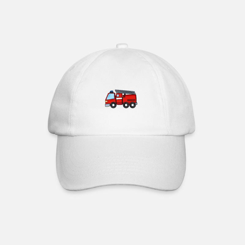 Camion de pompier - Casquette classique - blanc/blanc