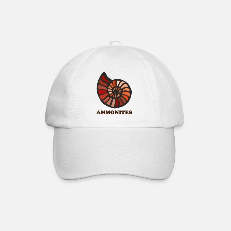 Ammonites - Baseball Cap - white/white