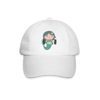 Mermaid - Baseball Cap - white/white - Front