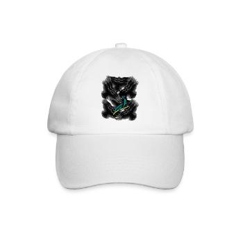 Feathers Wings Death Crows Beyond Grief - Baseball Cap - white/white - Front