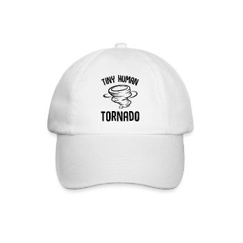 Tiny Human Tornado - Baseballkappe - Weiß/Weiß - Vorne
