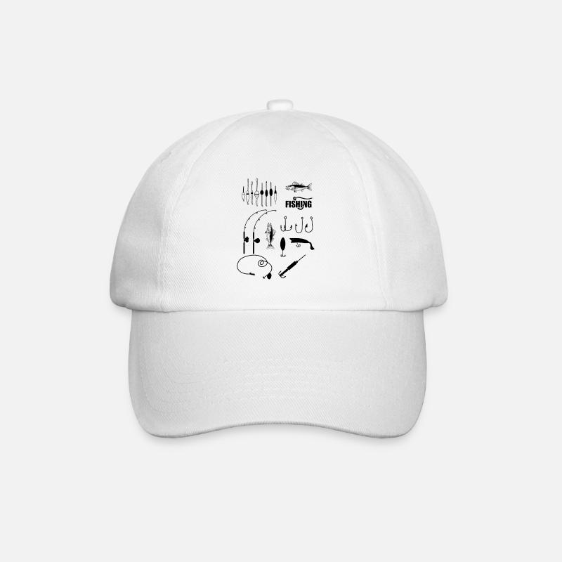 Pêche pêche pêche - Casquette classique - blanc/blanc
