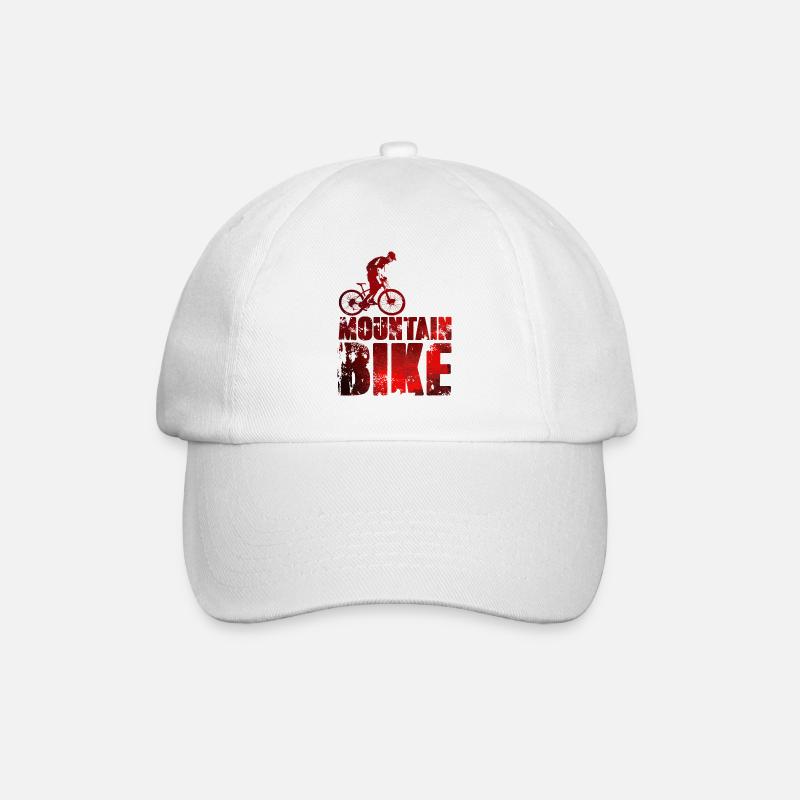 Mountainbike - Baseballkappe - Weiß/Weiß