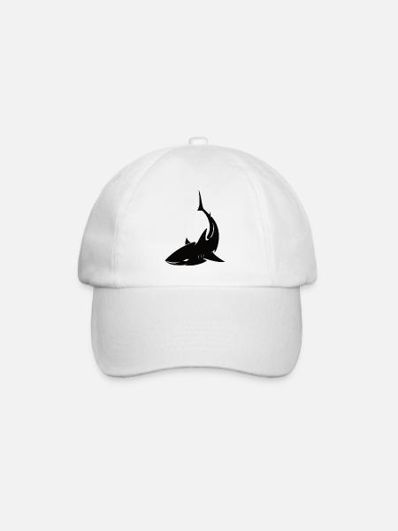 Hai Shark - Baseballkappe - Weiß/Weiß