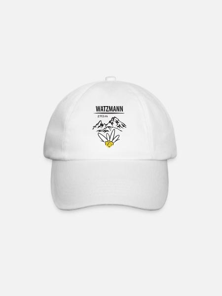 Watzmann Berg 2713 - Baseballkappe - Weiß/Weiß