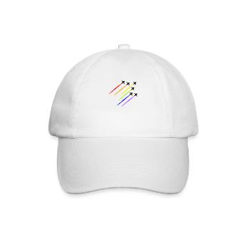 Arc-en-ciel Avion - Casquette classique - blanc/blanc - Devant