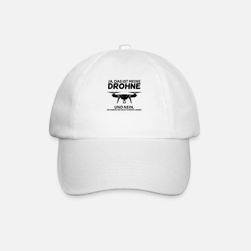 Drohne - Baseballkappe - Weiß/Weiß