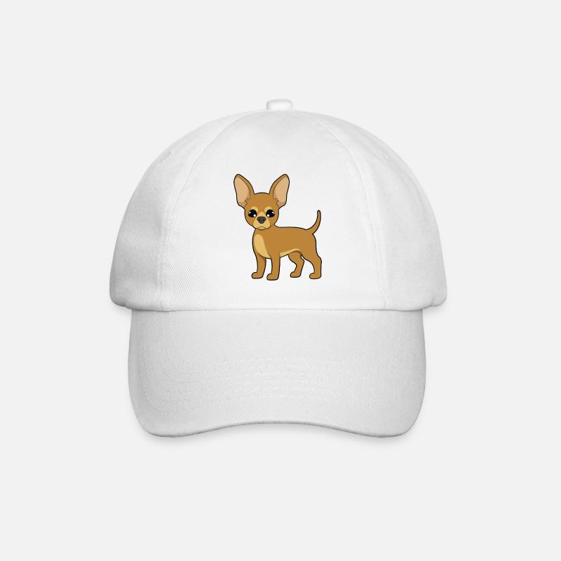 Chihuahua - Baseballkappe - Weiß/Weiß