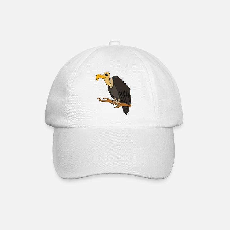 Geier - Baseballkappe - Weiß/Weiß