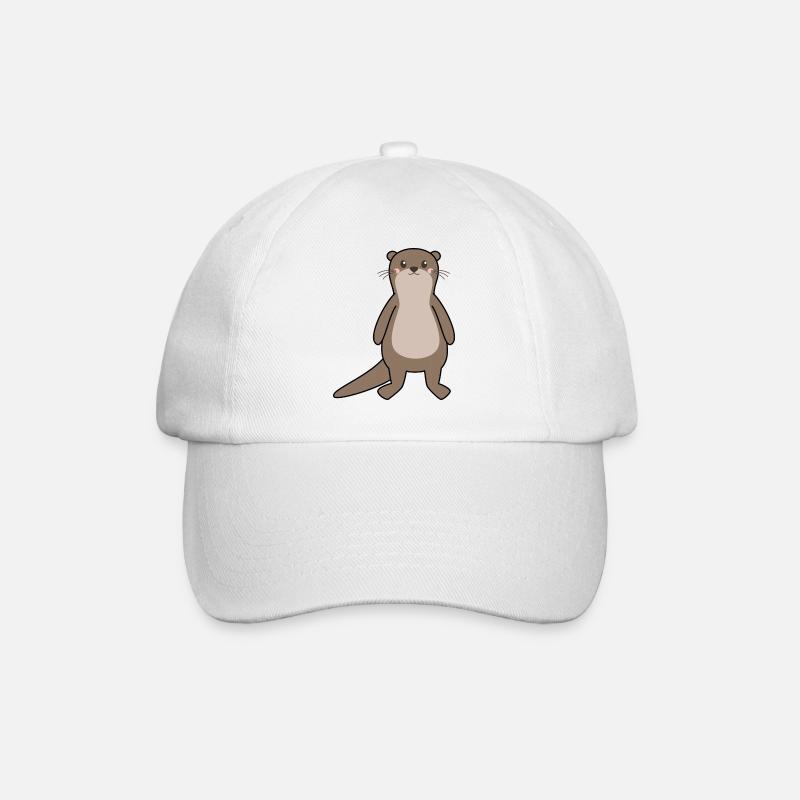 Otter - Baseballkappe - Weiß/Weiß