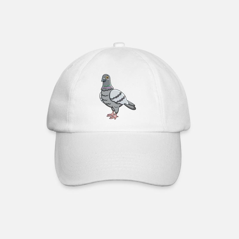 Taube - Baseballkappe - Weiß/Weiß