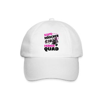 Quad - Baseballkappe - Weiß/Weiß - Vorne