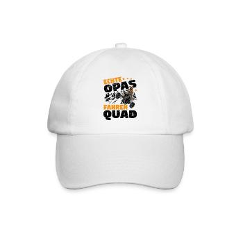 Quad - Baseballkappe - Weiß/Weiß - Vorne