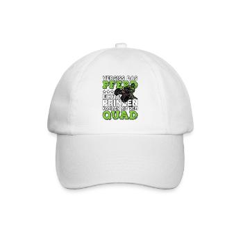 Quad - Baseballkappe - Weiß/Weiß - Vorne