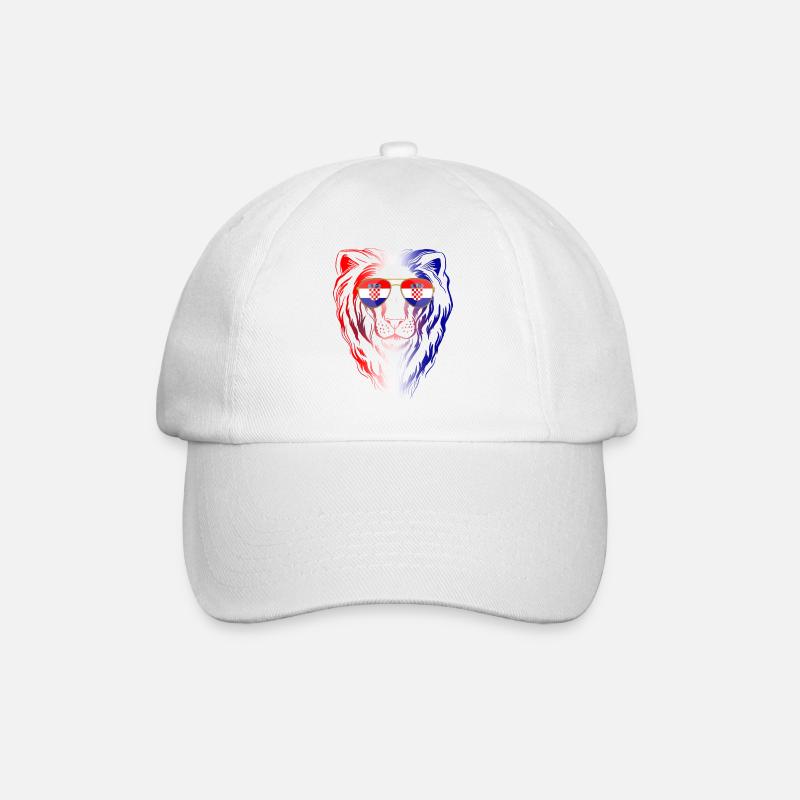 Kroatien - Baseballkappe - Weiß/Weiß