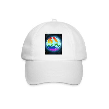 Lgbtq World - Baseballkappe - Weiß/Weiß - Vorne