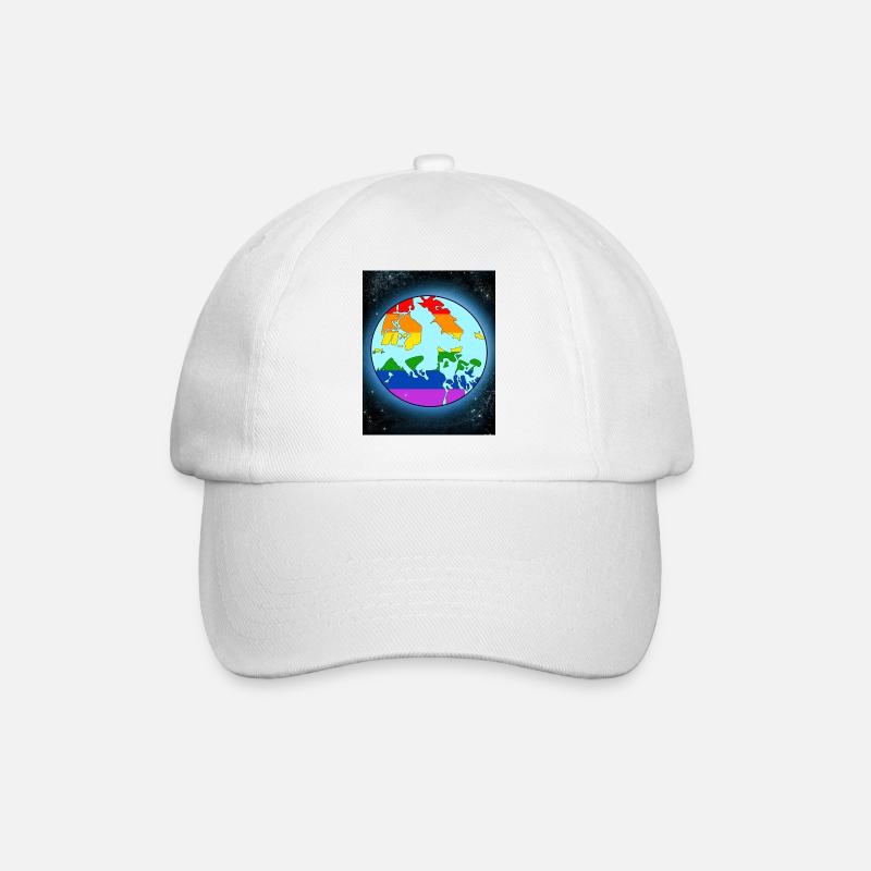 Lgbtq World - Baseballkappe - Weiß/Weiß