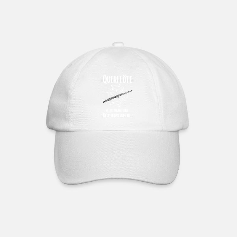 Querflöte - Baseballkappe - Weiß/Weiß