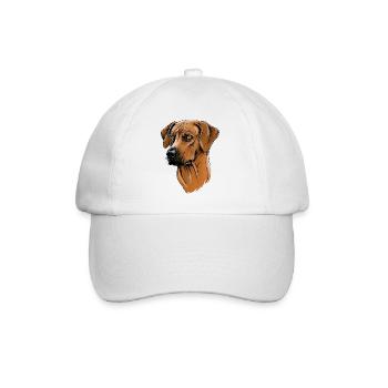 Rhodesian Ridgeback - Casquette classique - blanc/blanc - Devant