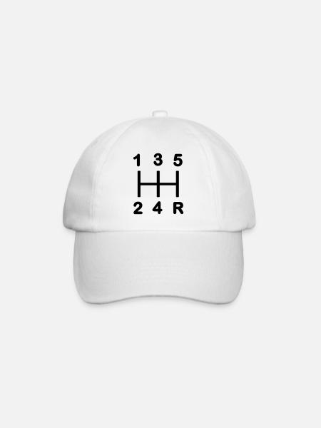 Fünfgang-Getriebe - Baseballkappe - Weiß/Weiß
