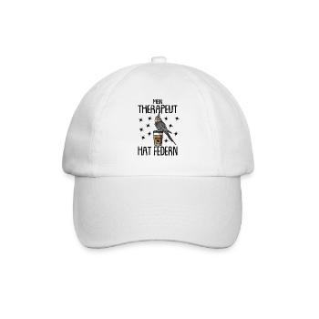 Nymphensittich - Baseballkappe - Weiß/Weiß - Vorne