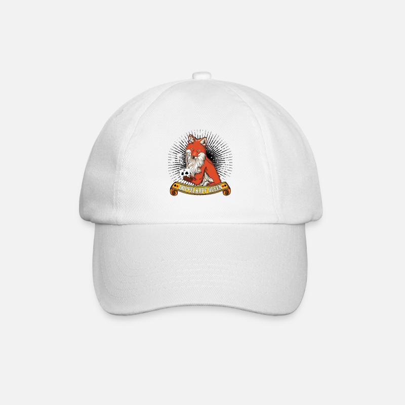 Doppelkopf - Baseballkappe - Weiß/Weiß