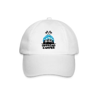 Offroad Camper camping Motorhome Motorhome WoMo - Baseball Cap - white/white - Front