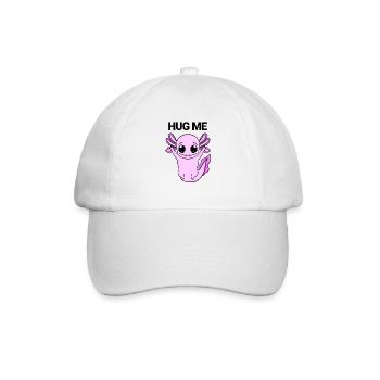 Axolotl Umarmung - Baseballkappe - Weiß/Weiß - Vorne