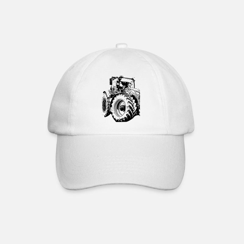 Tractor - Baseball Cap - white/white