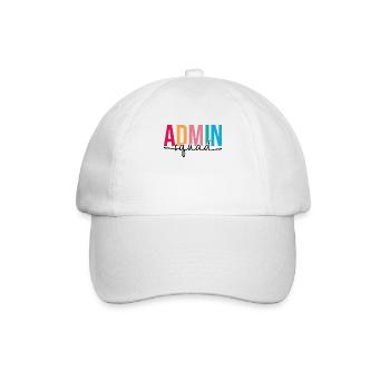 Admin Squad Administrative Assistant Admin Team - Baseball Cap - white/white - Front