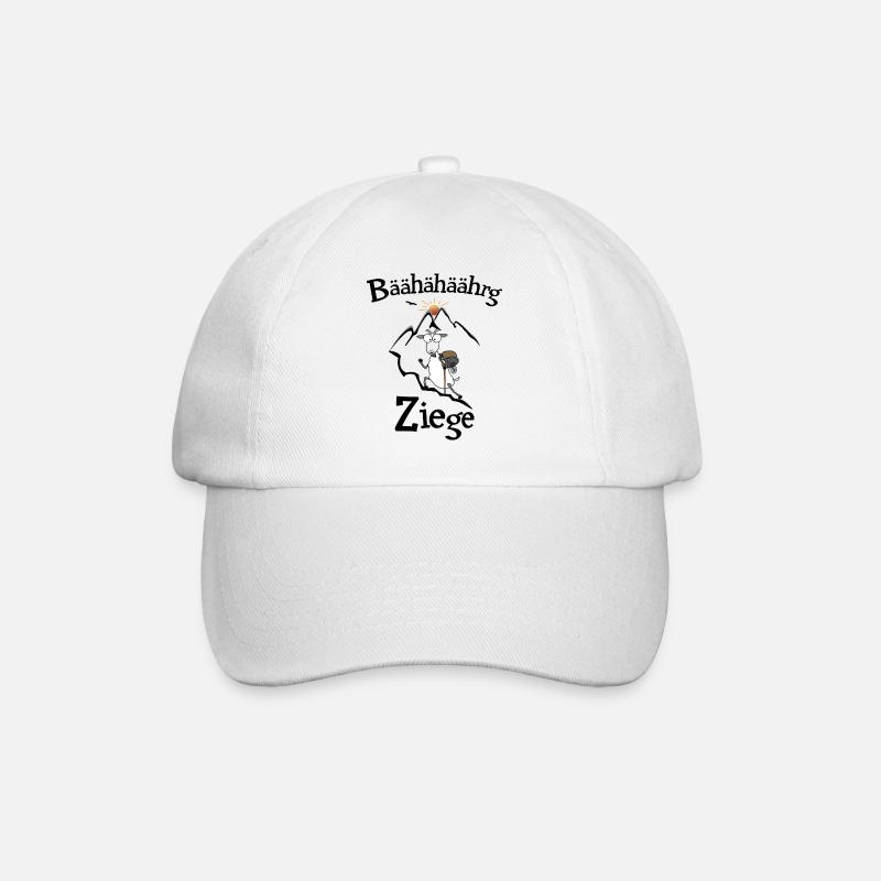 Bergziege - Baseballkappe - Weiß/Weiß
