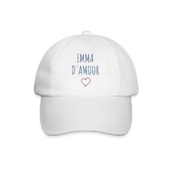 EMMA d'amour - COEUR - Casquette classique - blanc/blanc - Devant