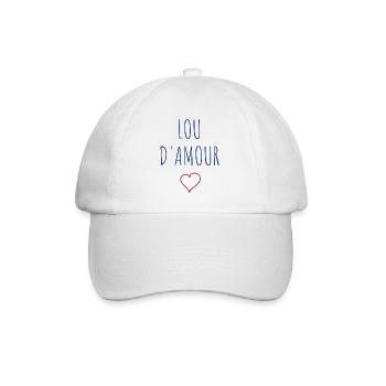 LOU D'AMOUR - COEUR - Casquette classique - blanc/blanc - Devant
