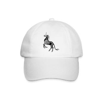 Dead Unicorn - Baseballkappe - Weiß/Weiß - Vorne
