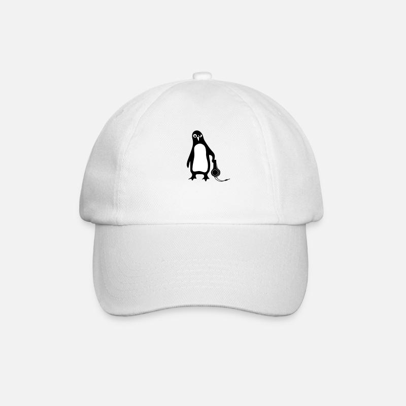 Penguin Linux - Casquette classique - blanc/blanc