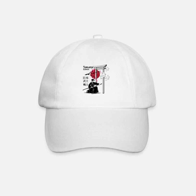 Samurai-Krieger - Baseballkappe - Weiß/Weiß
