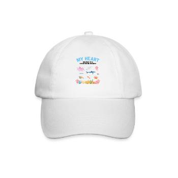 Le cœur appartient au biologiste marin Biologie marine mer - Casquette classique - blanc/blanc - Devant
