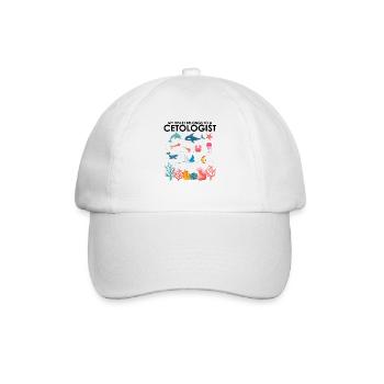Herz gehört Cetologe Cetologist Meeresbiologe - Baseballkappe - Weiß/Weiß - Vorne