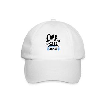 Oma 2022 - Werdende Oma 2022 - Baseballkappe - Weiß/Weiß - Vorne