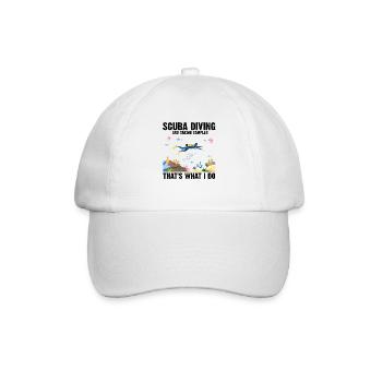 Diving Diver Marine Biologist Marine Biology Ocean - Baseball Cap - white/white - Front