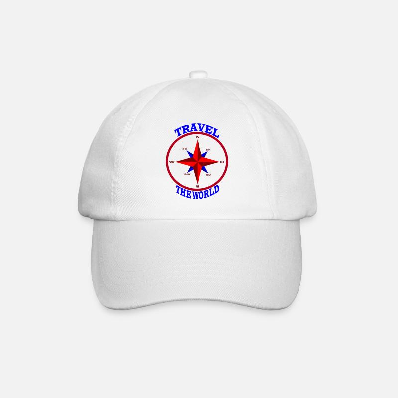 Travel - Baseballkappe - Weiß/Weiß
