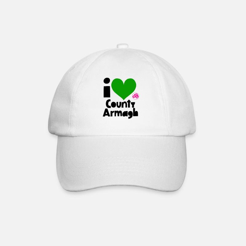 Grafschaft Armagh - Baseballkappe - Weiß/Weiß