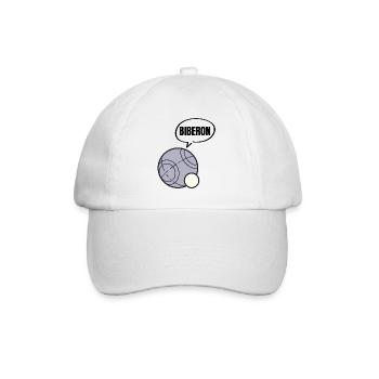 pétanque, fan de pétanque, bouliste - Casquette classique - blanc/blanc - Devant